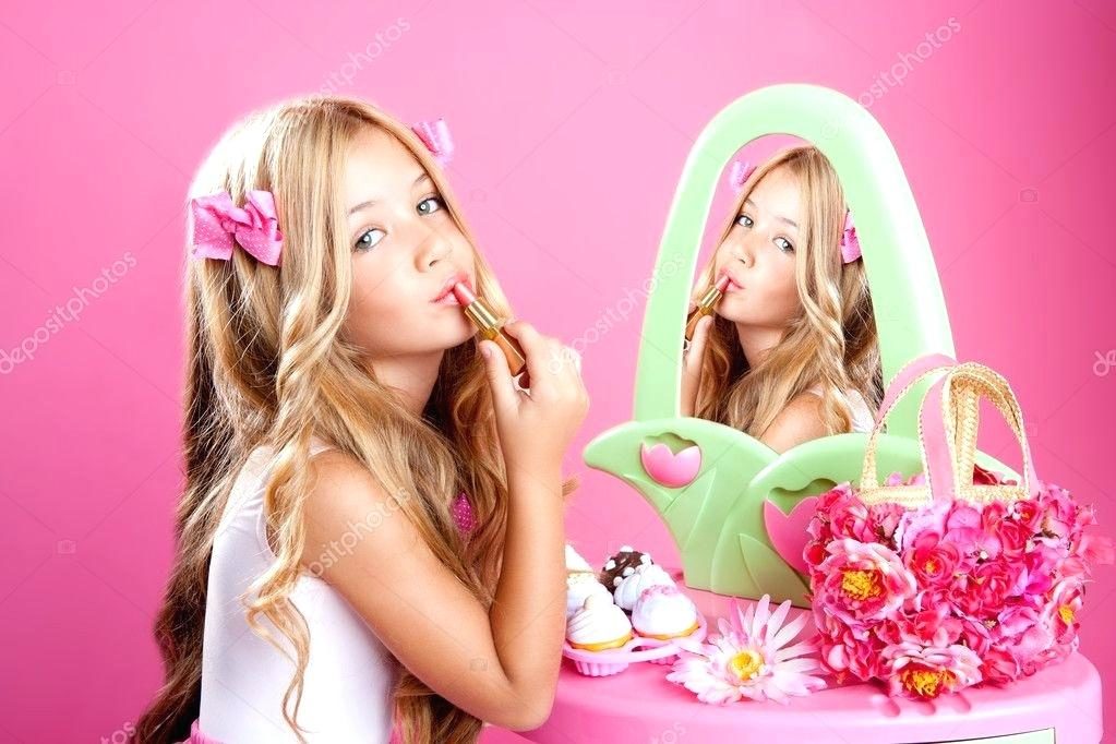Girl using make-up