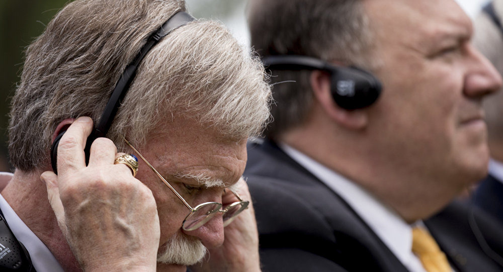 John Bolton, Mike Pompeo