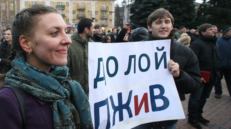 Russian protesters