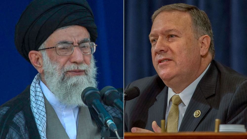Click to enlarge Pompeo Rouhani