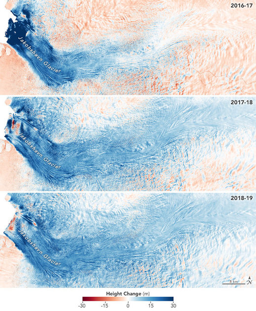 Greenland glacier growing