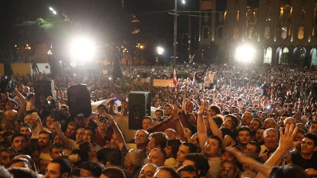 Click to enlarge Georgia Tbilisi protest