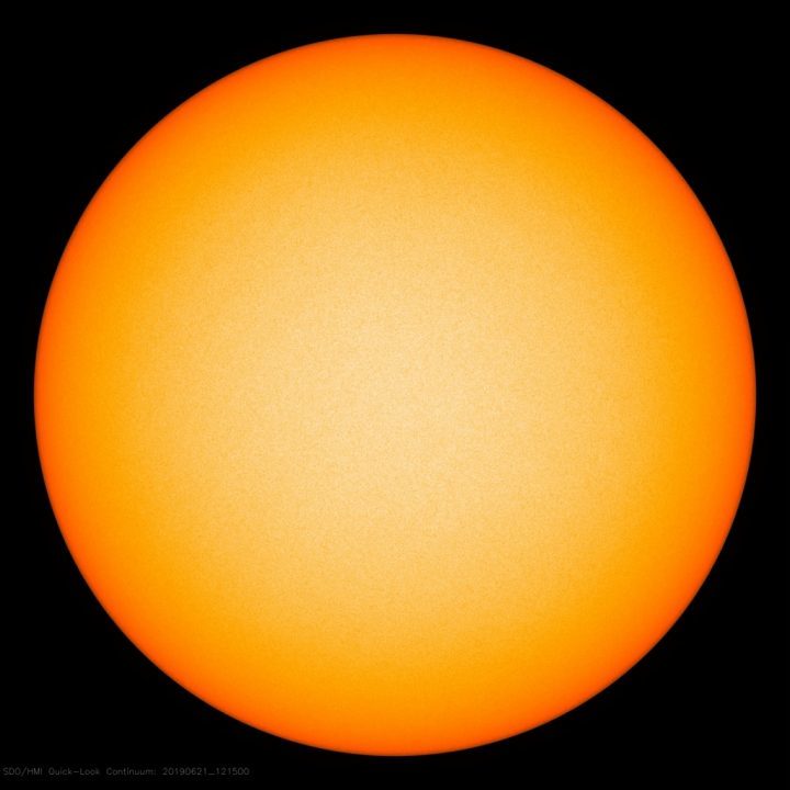 Click to enlarge spotless sun June 2019