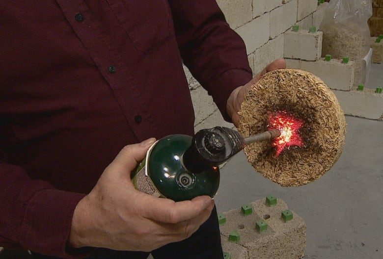 Click to enlarge heat resistant hempcrete