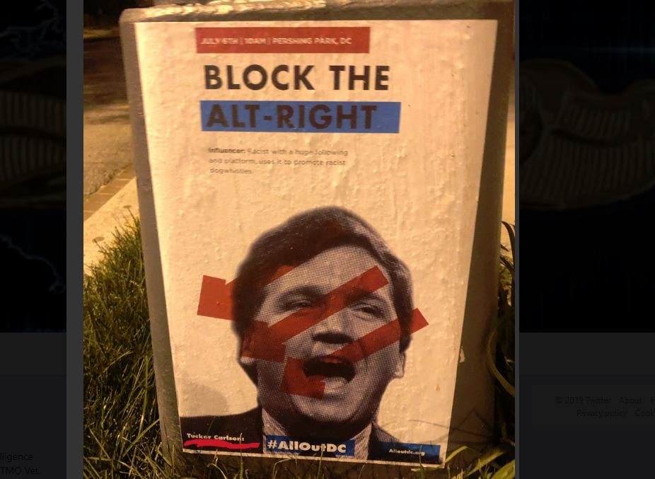 antifa poster dox tucker carlson