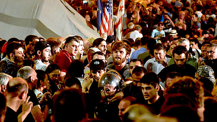 Click to enlarge Tbilisi protest