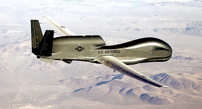 Click to enlarge RQ-4 Global Hawk unmanned aircraft