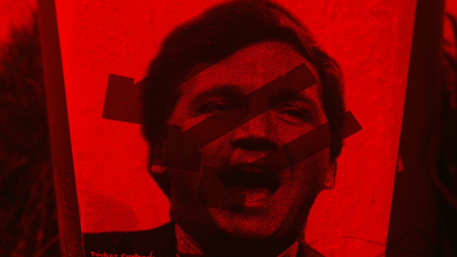 Click to enlarge Antifa targets Tucker Carlson