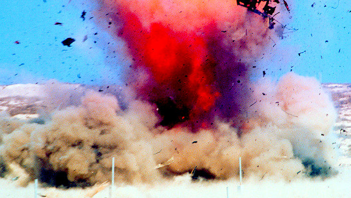 Bomb going off