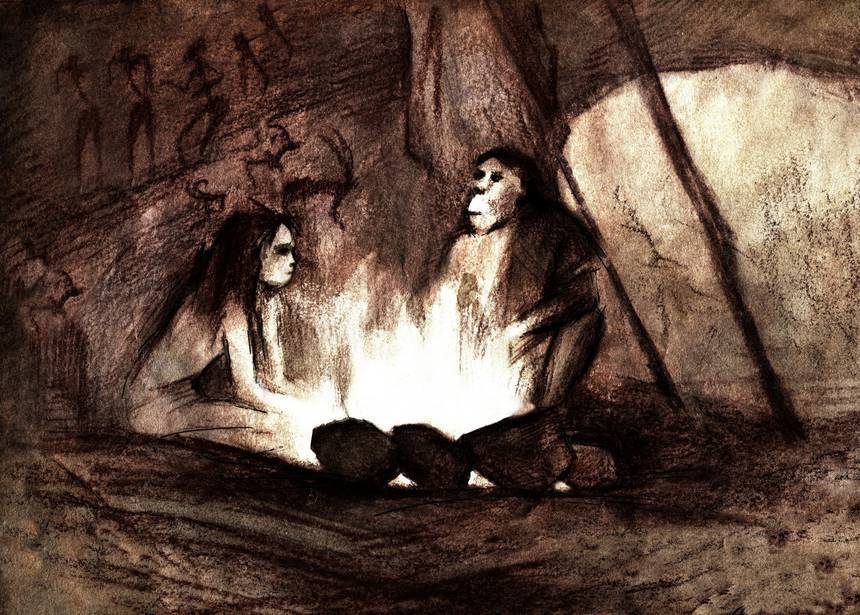 Click to enlarge Neanderthal in CAve