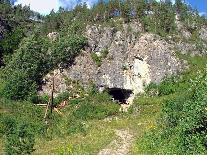 Click to enlarge Denisova Cave in Russia