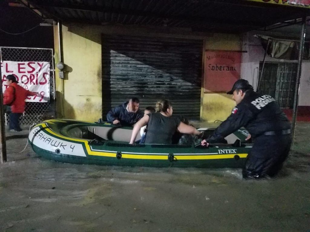 Floods rescues in Reynosa, Mexico, June 2019.