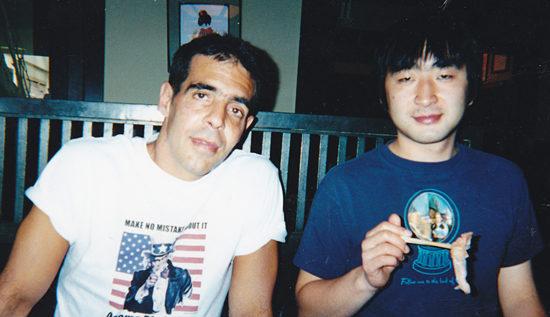 Justin raimondo and husban Yoshi