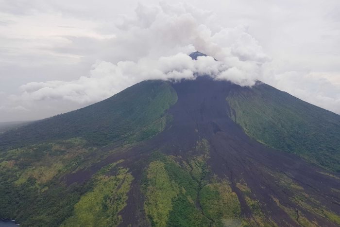 Click to enlarge Manam Island is one of the Pacific nation's most active volcanoes.