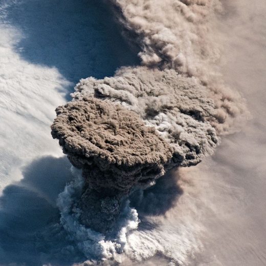 Click to enlarge Raikoke volcano