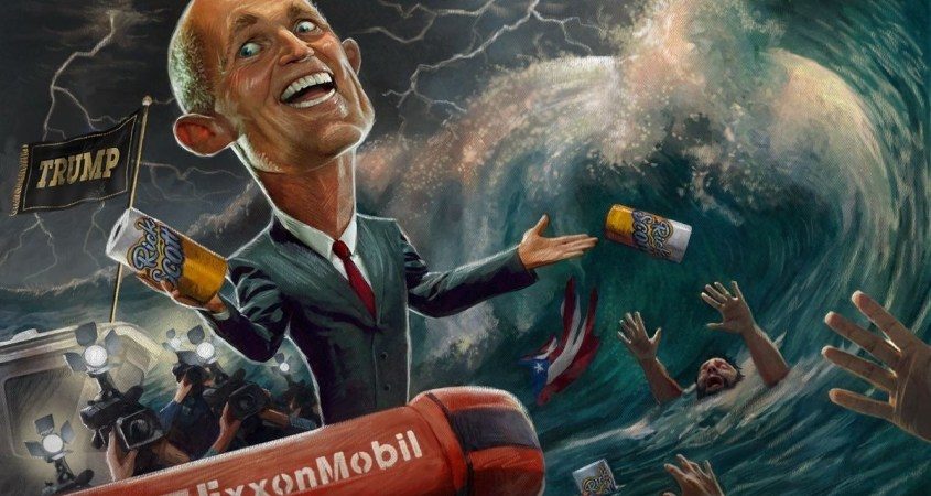 Rick Scott venezuela oil cartoon