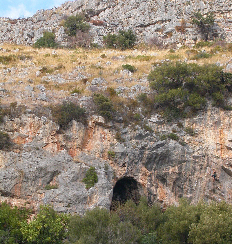 Click to enlarge The entrance to the Grotta di Sant’Agostino.