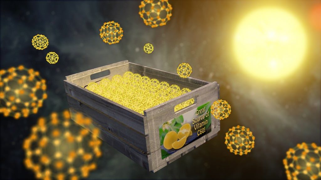 Click to enlarge buckeyball packing solids carbon