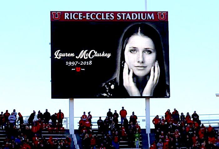 Lauren McCluskey sign
