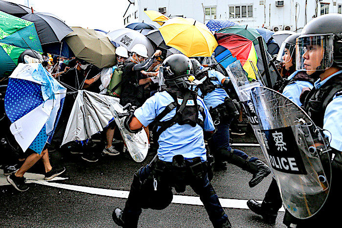 HK Police/Umbrellas