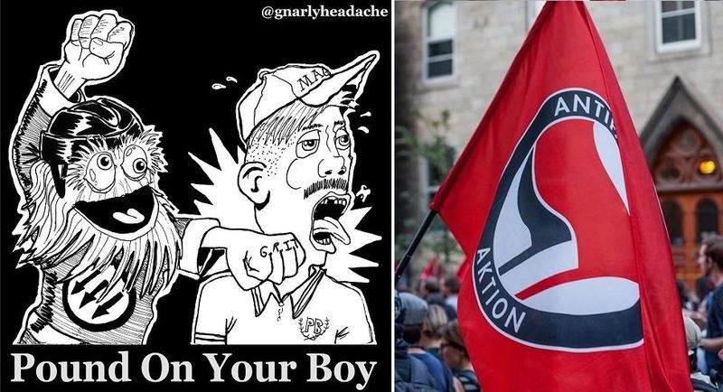 Click to enlarge Antifa poster