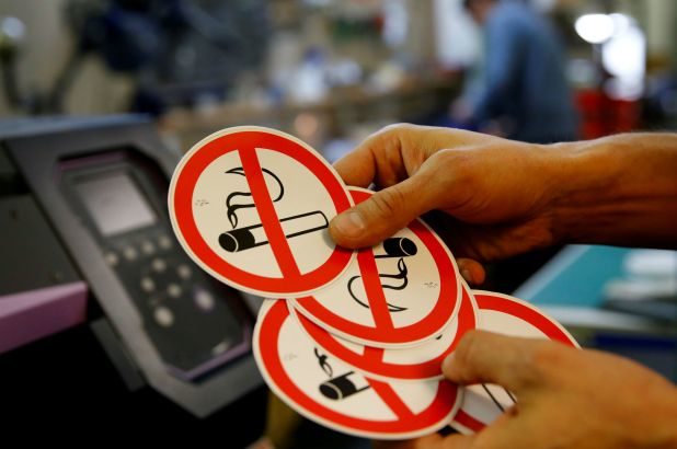 Click to enlarge no smoking signs