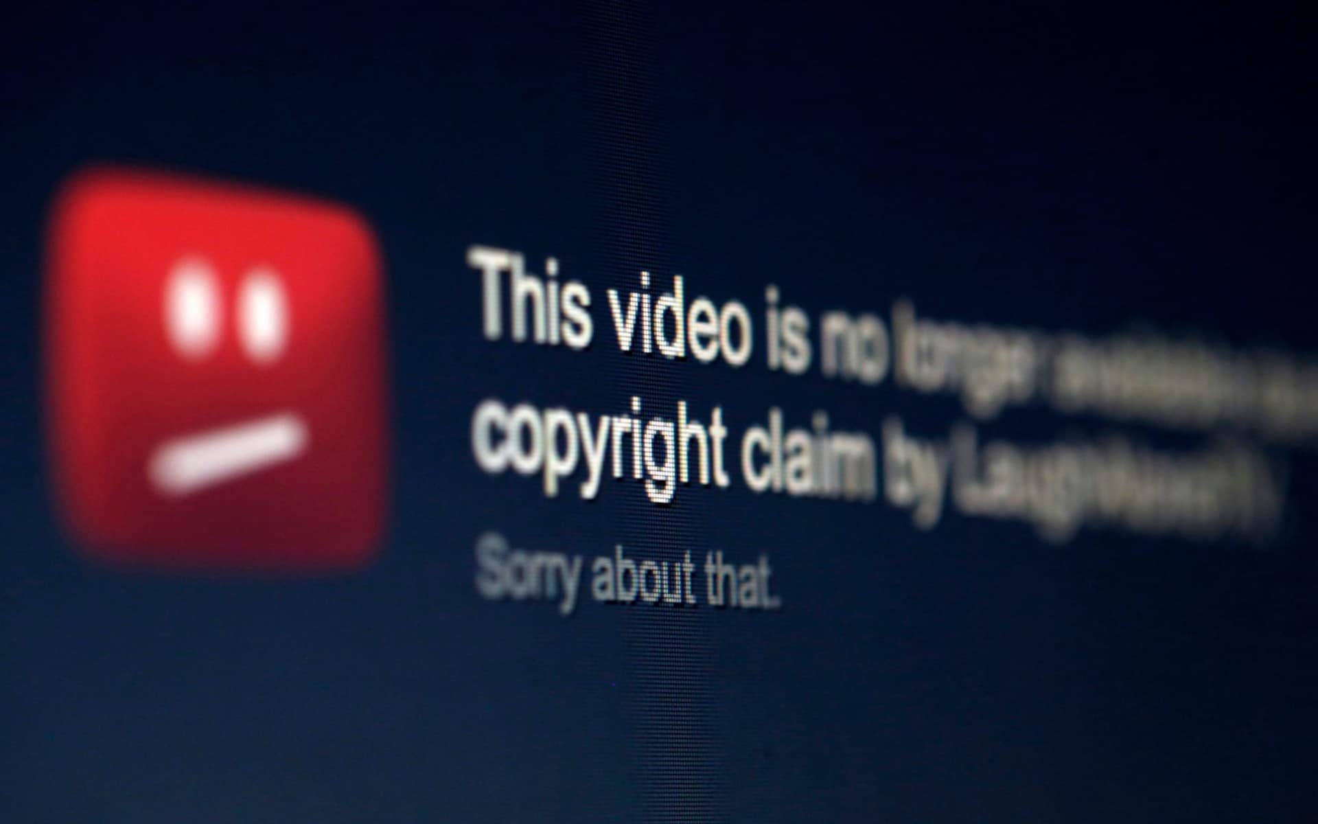 Click to enlarge youtube copyright claim