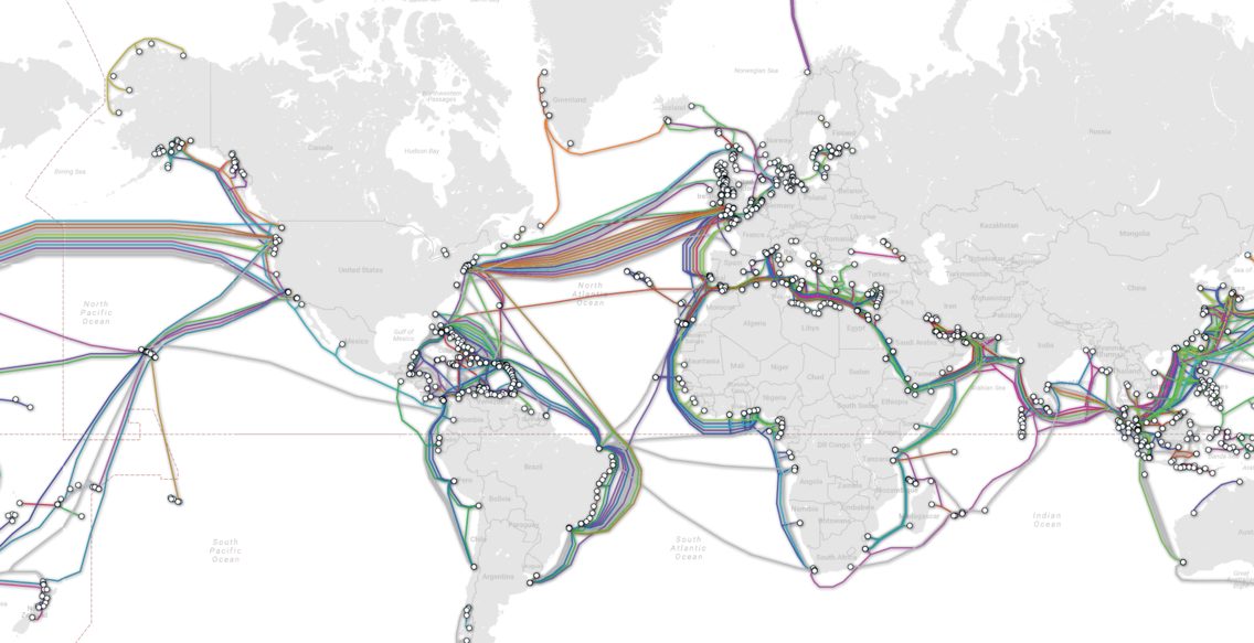 map global undersea internet cables