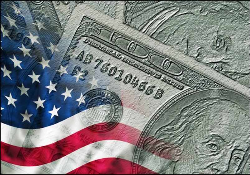 corporate america business money flag