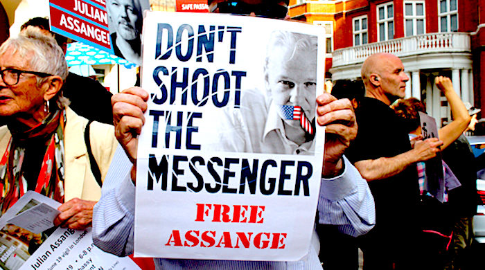 Assange protest