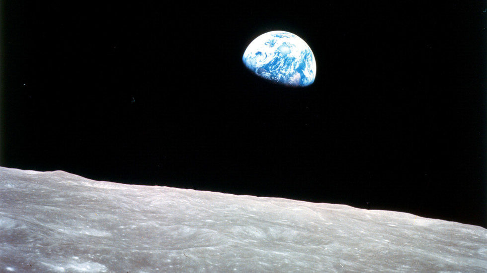 View of Earth from  Moon