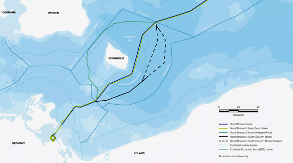 Map of Danish Continental Shelf