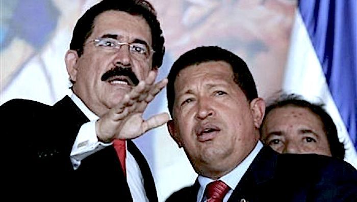 Click to enlarge Zelaya and Chavez