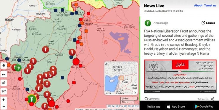 Click to enlarge Takfiri terror attacks Syria
