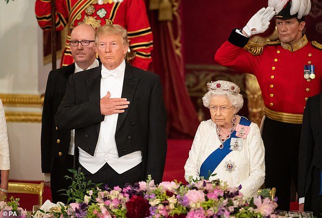 Click to enlarge queen elizabeth trump state banquet