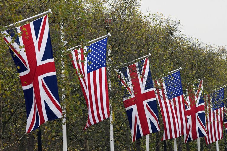 uk british american flags