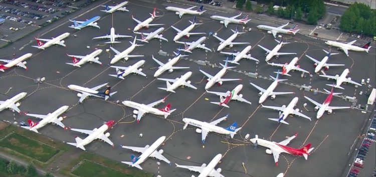 Boeing 737 Max jets.