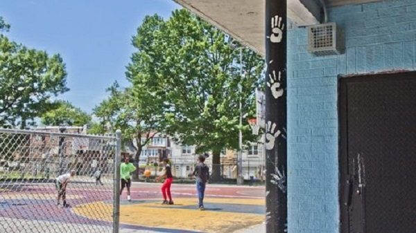 Click to enlarge Sonic device at Philadelphia playground