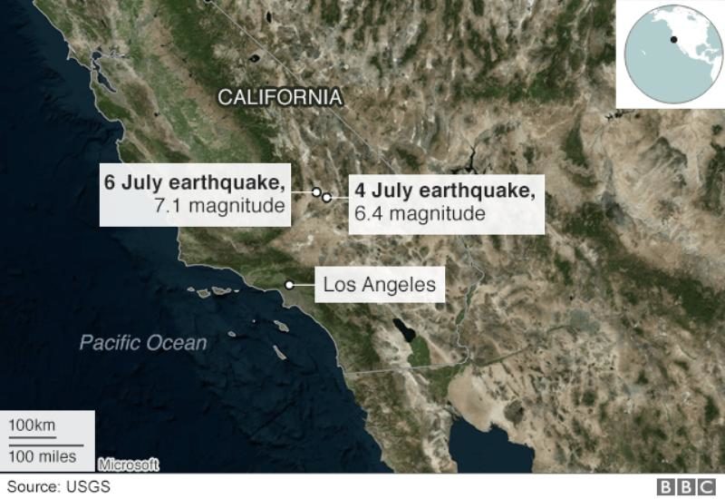California earthquakes