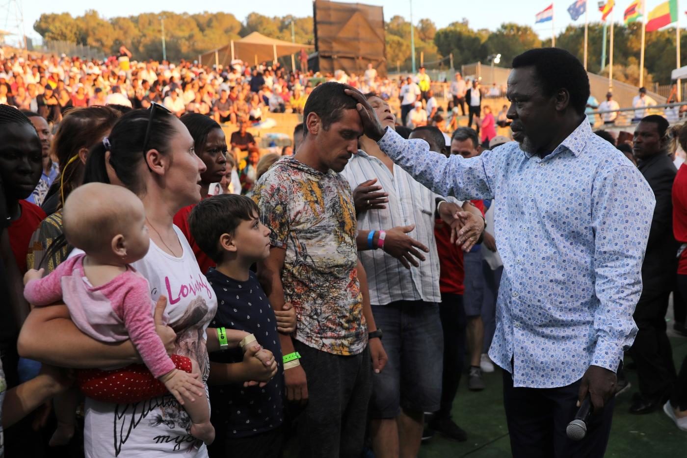 Click to enlarge Televangelist TB Joshua,