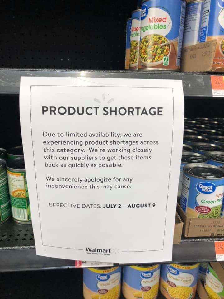 shortage