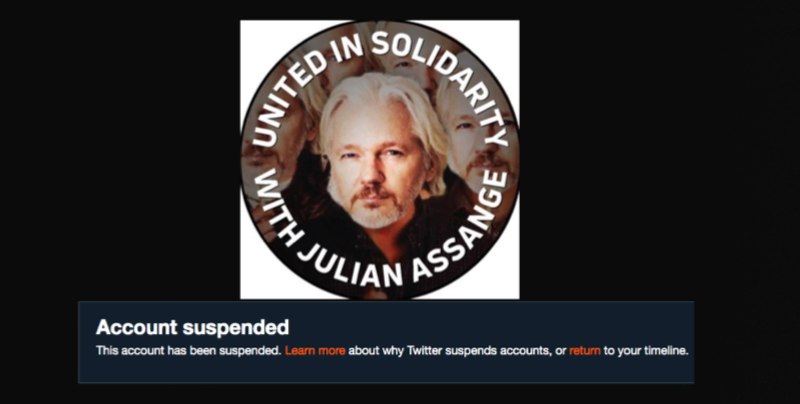 assnage twitter support account suspended