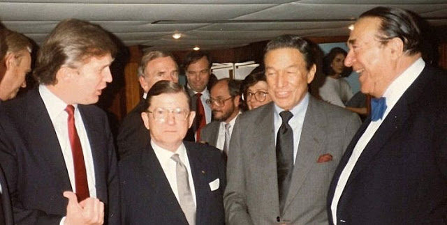 Trump with Robert Maxwell