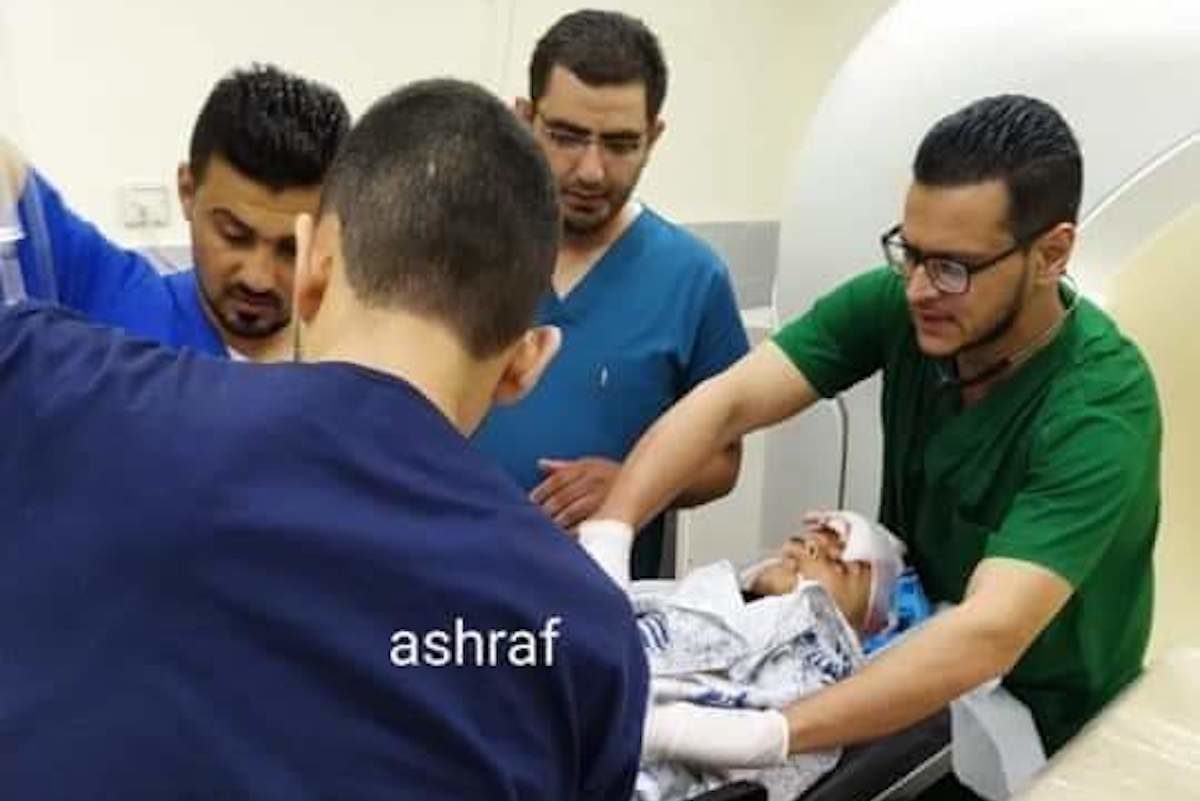 child west bank bullet fragments brain