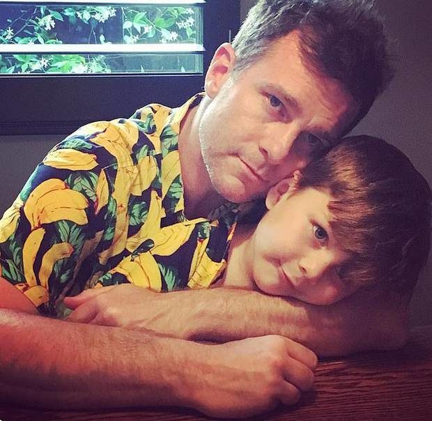 Click to enlarge David Campbell and his son Billy