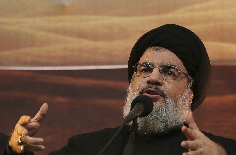 Click to enlarge Lider Hezbolaha Hassan Nasrallah