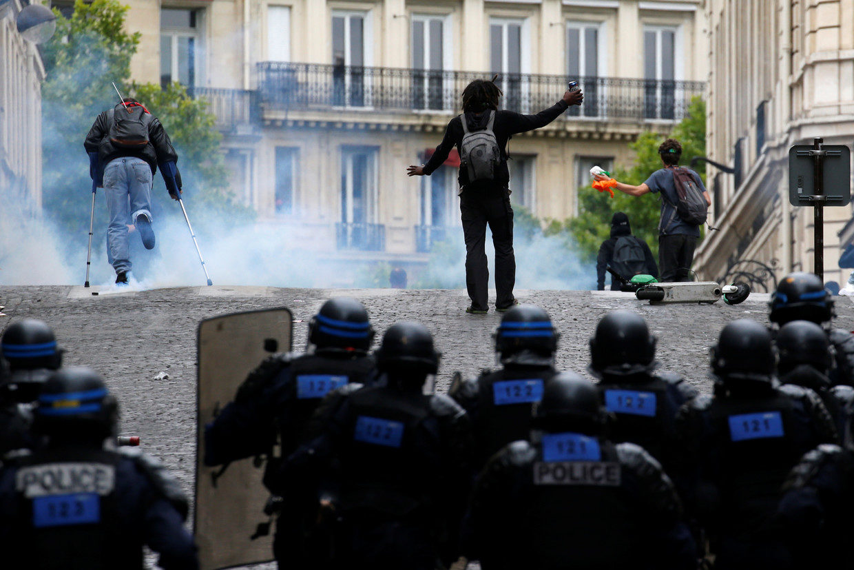 Click to enlarge protests bastille day paris 2019