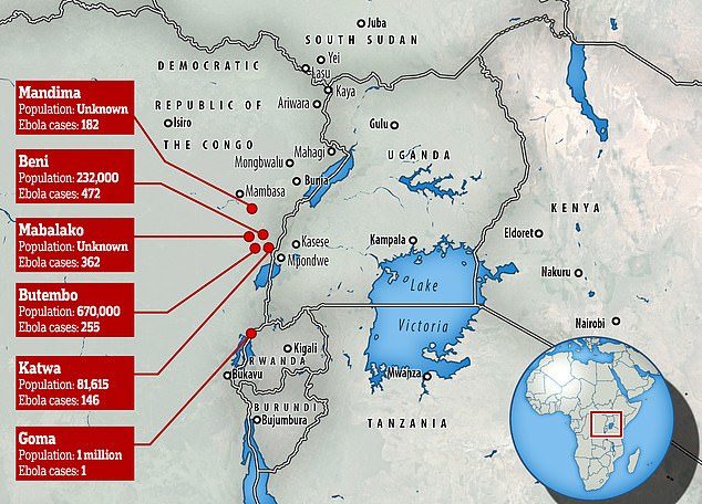 Click to enlarge Goma Congo Ebola outbreak
