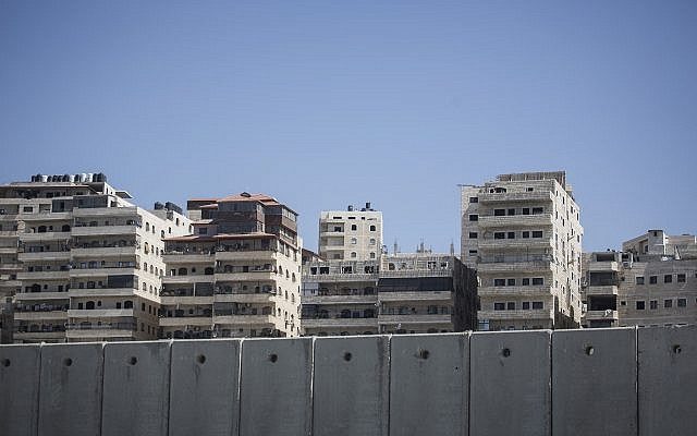 Click to enlarge Palestinian buildings near Shuafat refugee camp East Jerusalem