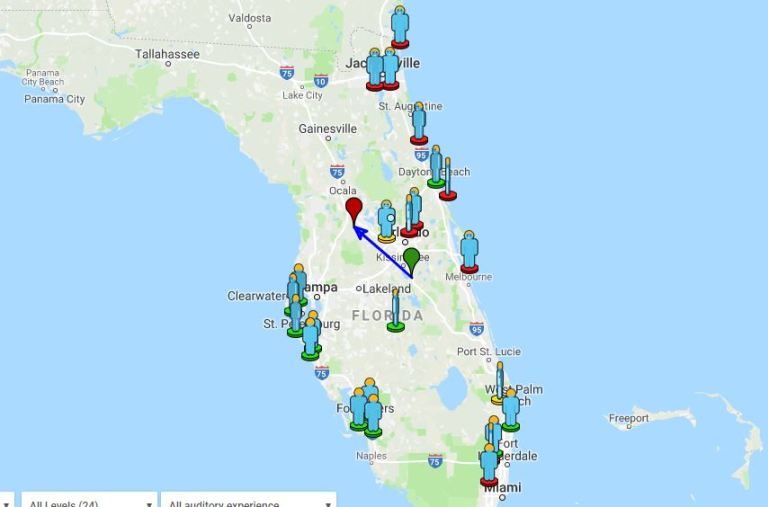 Florida fireball sighting map